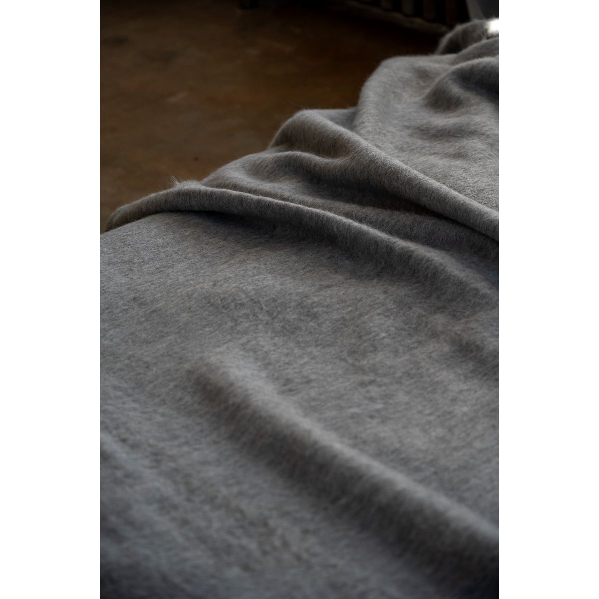 Close-up of a gray fabric texture