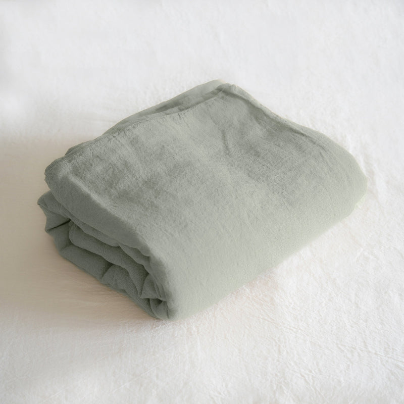 Sömn Home  Luxury Linen Bedding | Duvet Cover Linen Bedding King Mineral Green #color_mineral-green