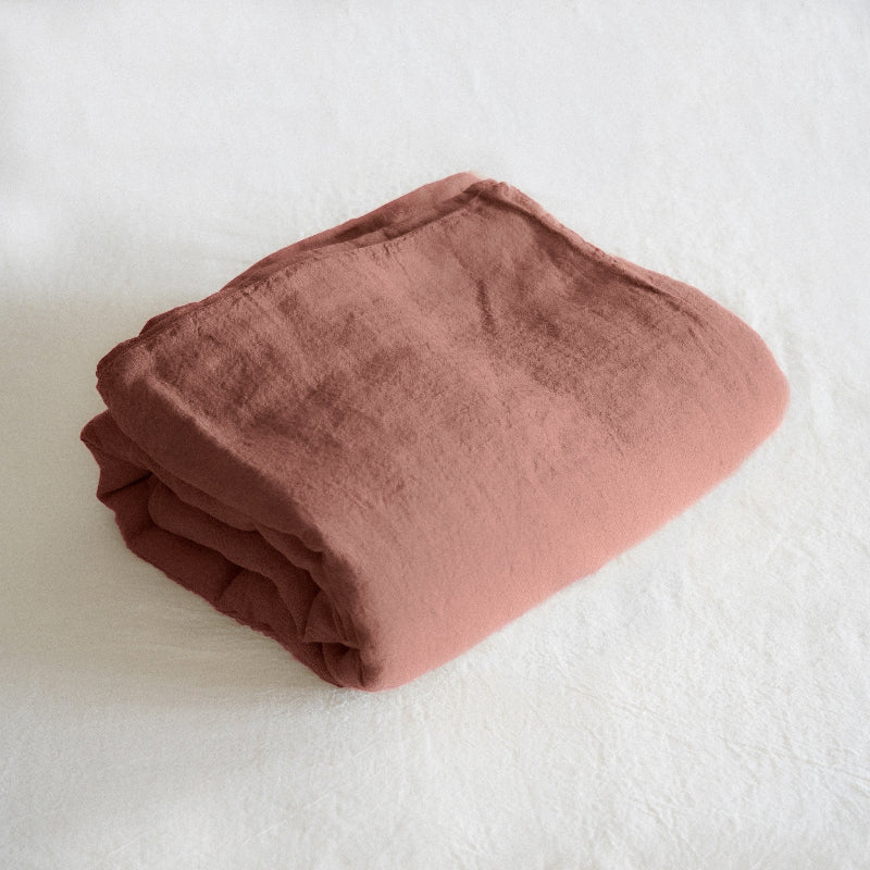 Sömn Luxury Linen Bedding | Duvet Cover Linen Bedding Sömn Home Queen Kidney Bean #color_kidney-bean