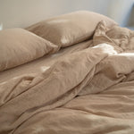 Sömn Premium Linen Bedding Duvet Cover #color_nude