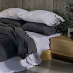 Sömn Luxury Linen Bedding | Duvet Cover Linen Bedding Sömn Home #color_charcoal-grey