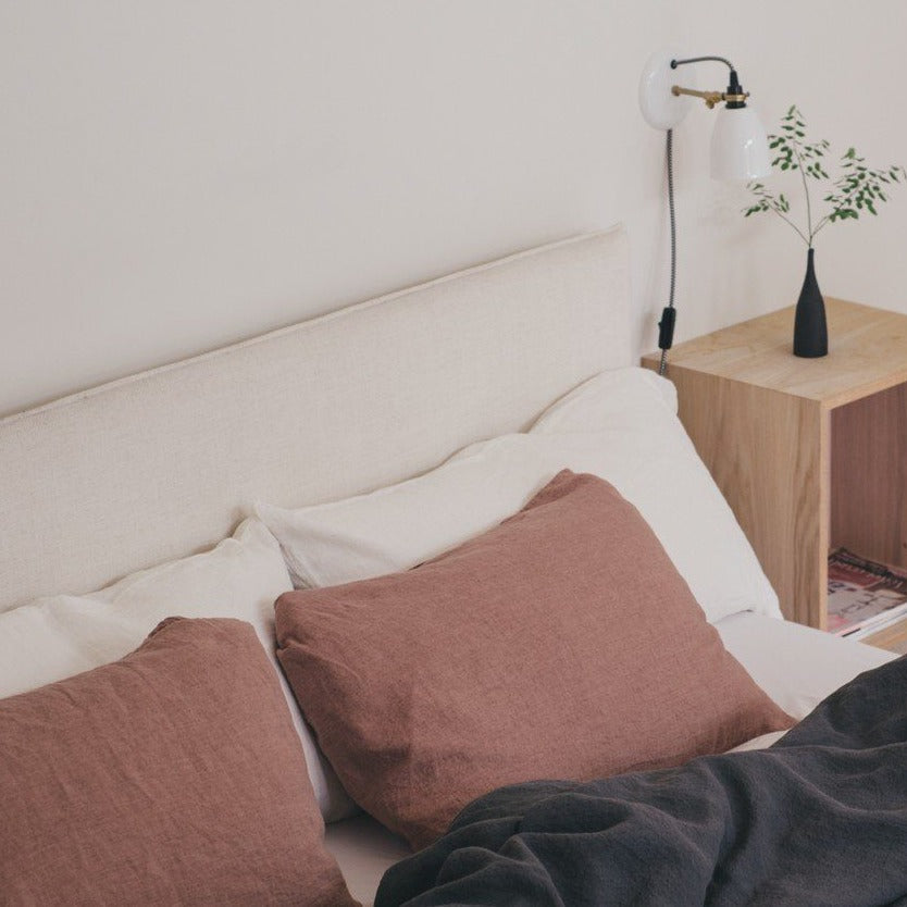 Sömn Luxury Linen Bedding | Pillowcase (single) Linen Bedding Sömn Home Desert Pink #color_desert-pink
