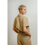 Sömn Premium Linen Short-Sleeve Shirt | Sömn Home #color_oatmeal