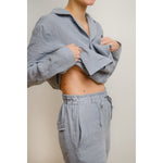 Sömn Premium Linen Sleep & Lounge Pantst | Sömn Home #color_lake_blue