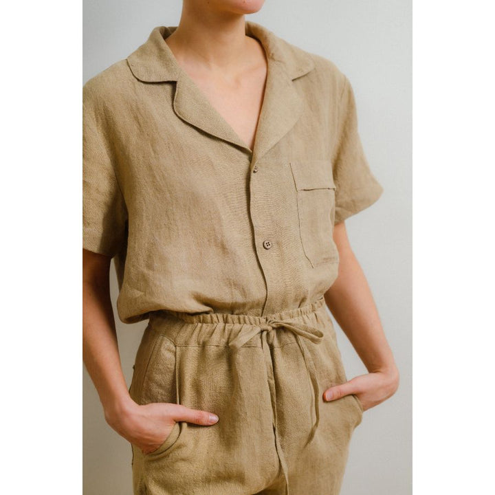 Sömn Premium Linen Sleep & Lounge Pantst | Sömn Home #color_oatmeal