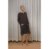 Sömn Premium Organic Gauze Cotton Long Nightshirt | Loungewear Sömn Home #color_prune