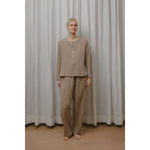 Sömn Premium Organic Cotton Gauze Sleepwear | Loungewear Pants Sömn Home #color_chai