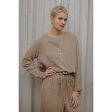 Sömn Premium Organic Cotton Gauze Sleepwear | Loungewear Sömn Home #color_chai